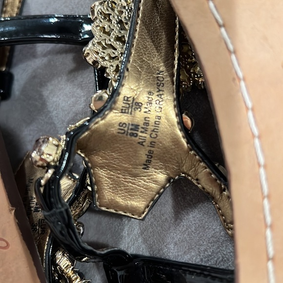 Sam Edelman Black Patent Sandal - Picture 5 of 8